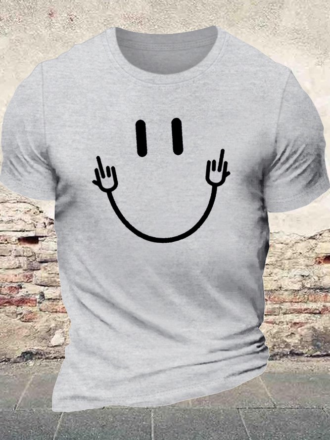 Men's T Cool Symbol Crew Neck Print Casual T-Shirt