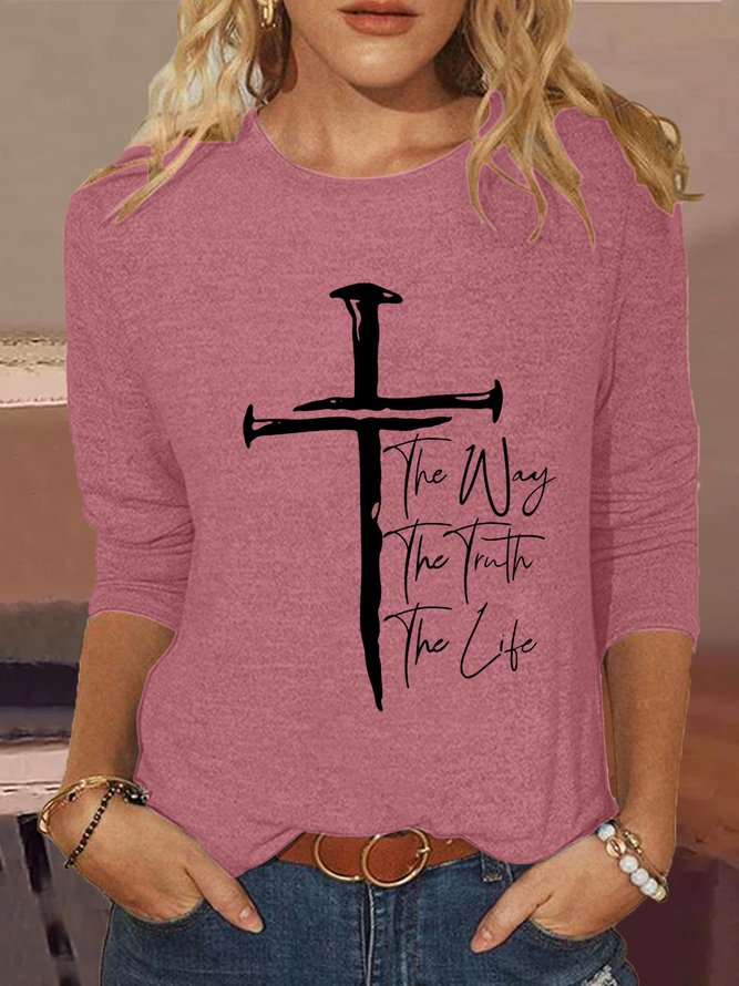 Women's Christian Cross Casual Shirt