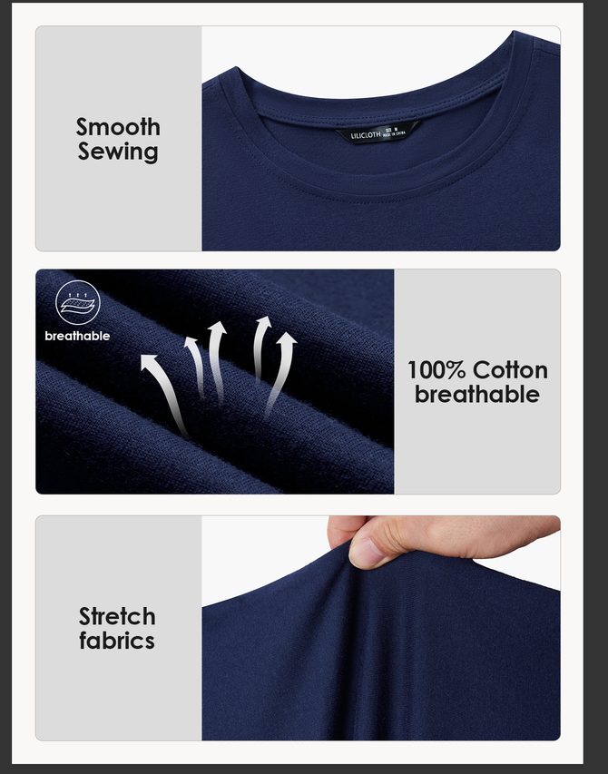 Womens Cotton My Five Mood Letters Crew Neck Casual T-Shirt