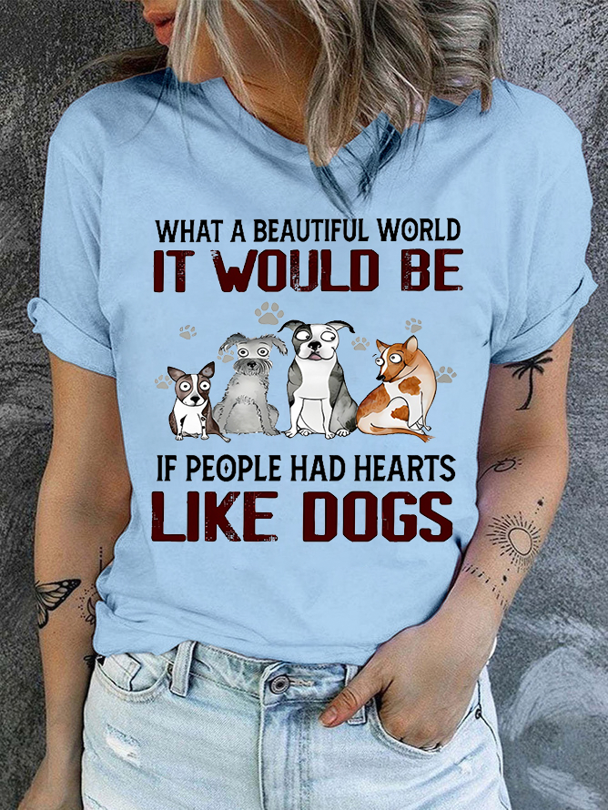 Cotton Like Dogs Casual T-Shirt