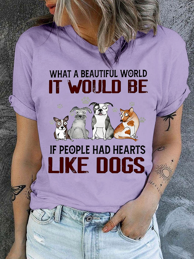 Cotton Like Dogs Casual T-Shirt