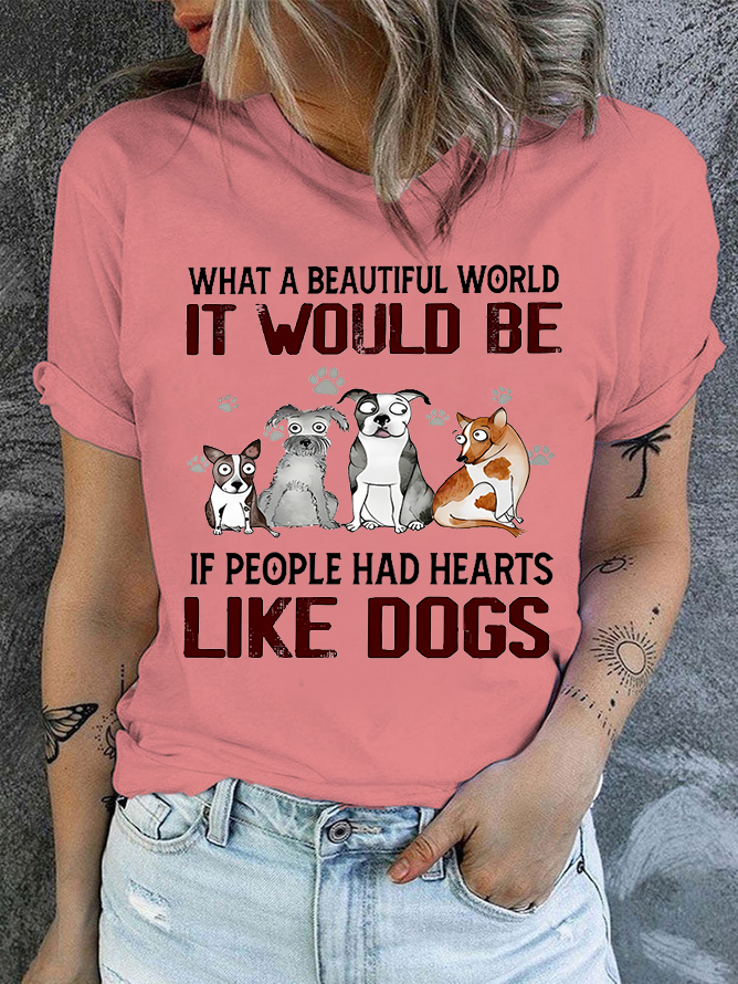 Cotton Like Dogs Casual T-Shirt