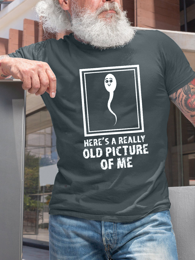 Funny Old Man Birthday Gift Crew Neck T-shirt