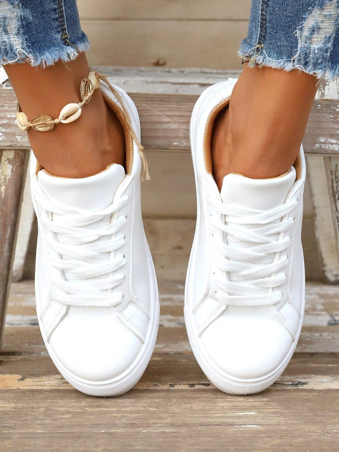 Casual Pu Plain All Season Skate Shoes