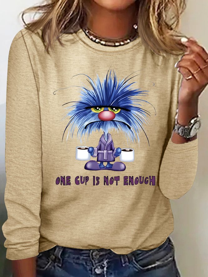One Cuo Is Not Enouch Casual Long Sleeve Shirt