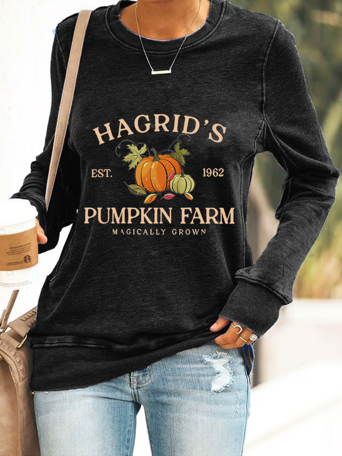 Hagrid's Est 1962 Pumpkin Farm Magicallygrown Casual Sweatshirt