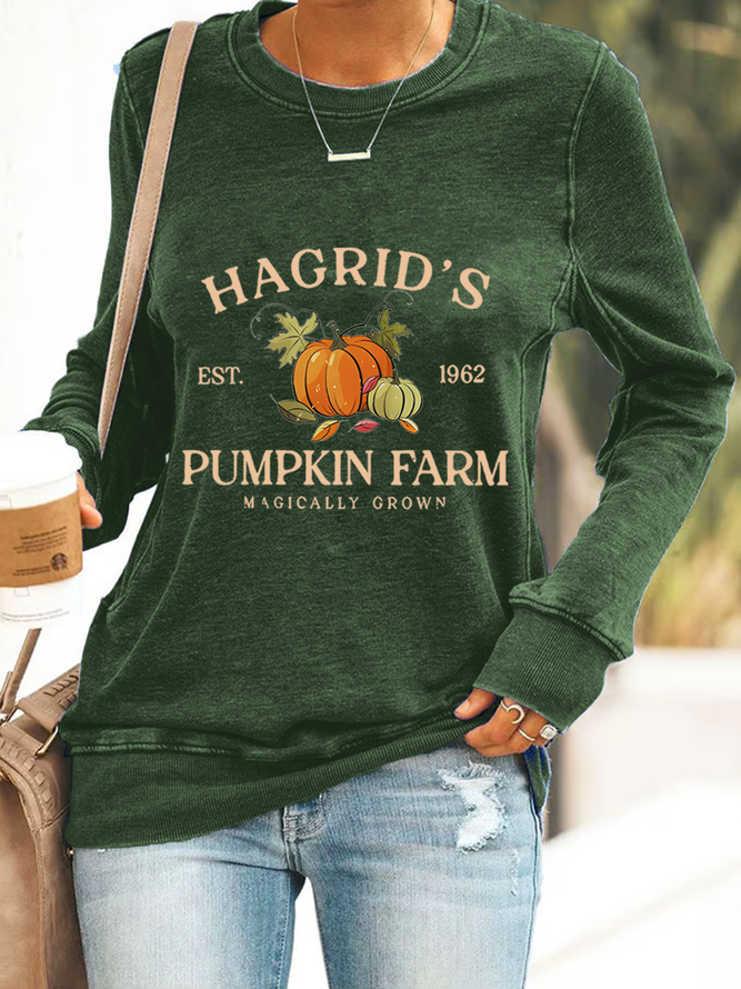 Hagrid's Est 1962 Pumpkin Farm Magicallygrown Casual Sweatshirt