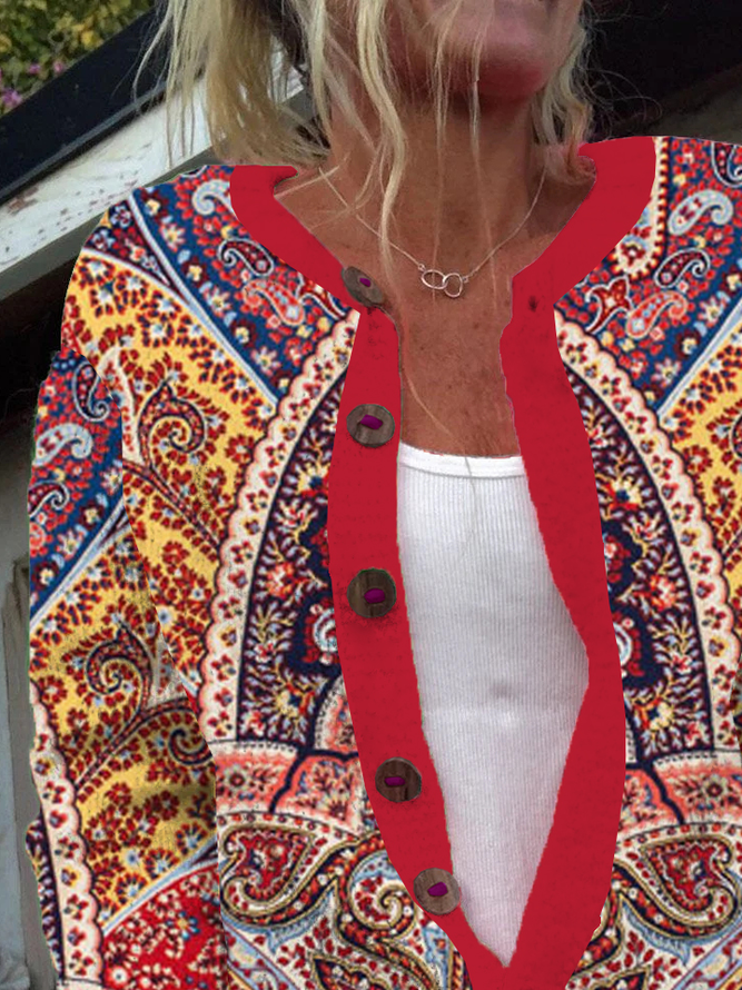 Buttoned Vintage Others Loose Cardigan