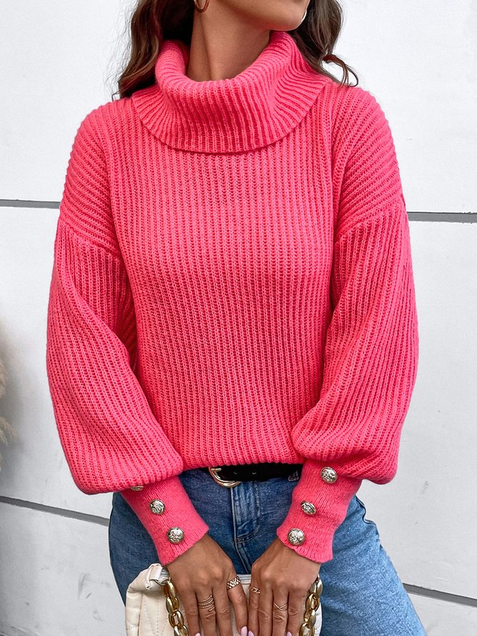 Yarn/Wool Yarn Casual Sweater