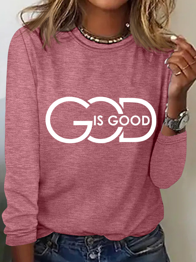 God Is Good Casual Long Sleeve Shirt
