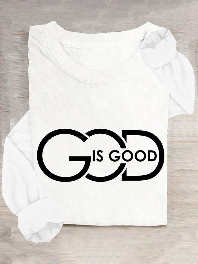 God Is Good Casual Long Sleeve Shirt