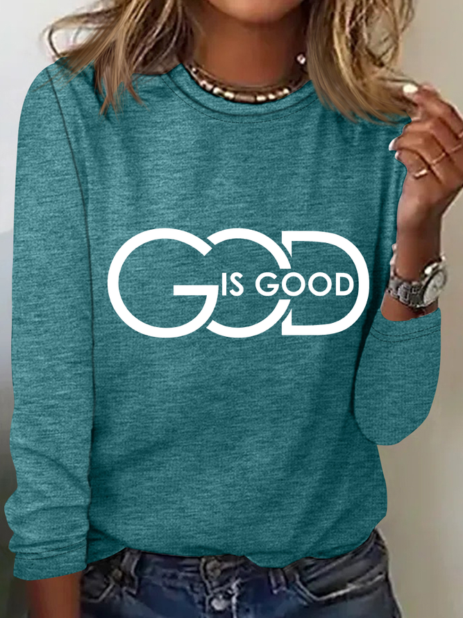 God Is Good Casual Long Sleeve Shirt