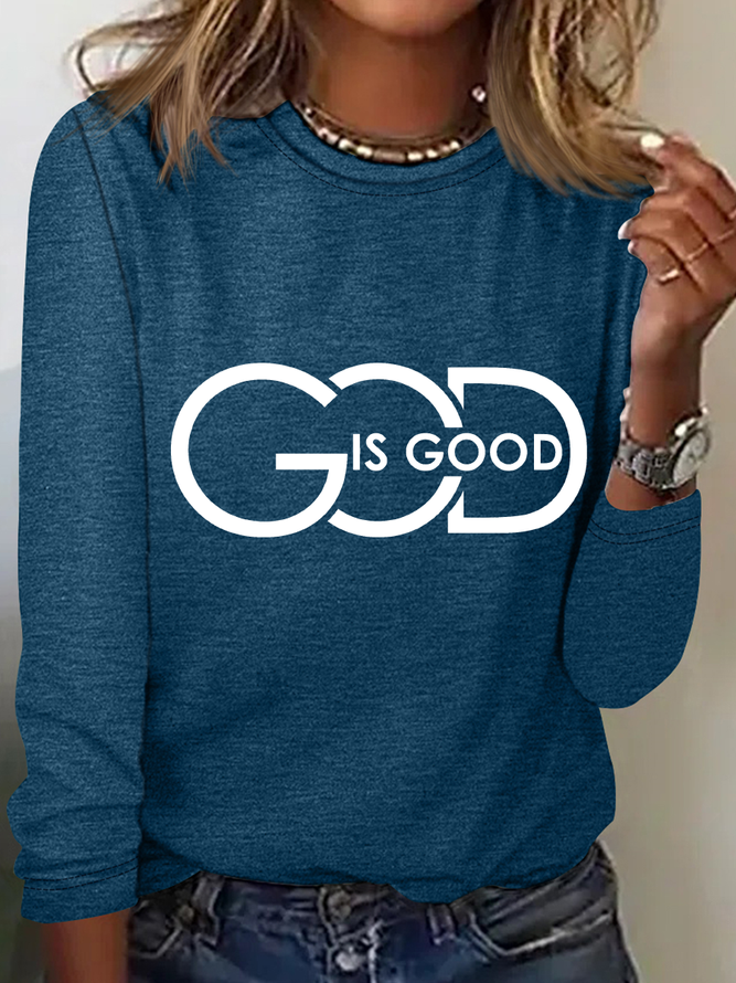God Is Good Casual Long Sleeve Shirt