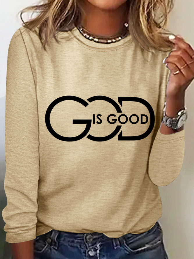God Is Good Casual Long Sleeve Shirt
