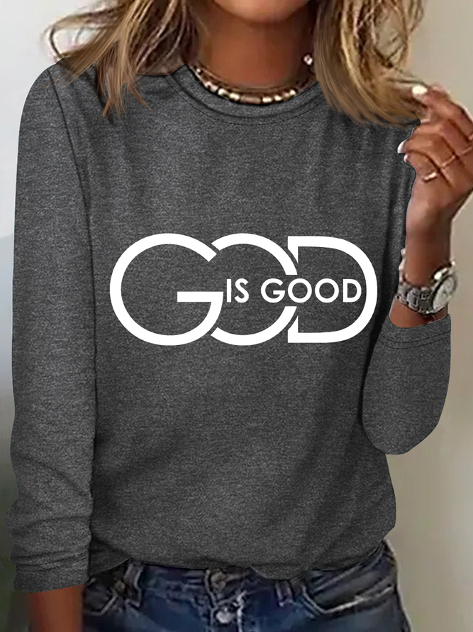 God Is Good Casual Long Sleeve Shirt