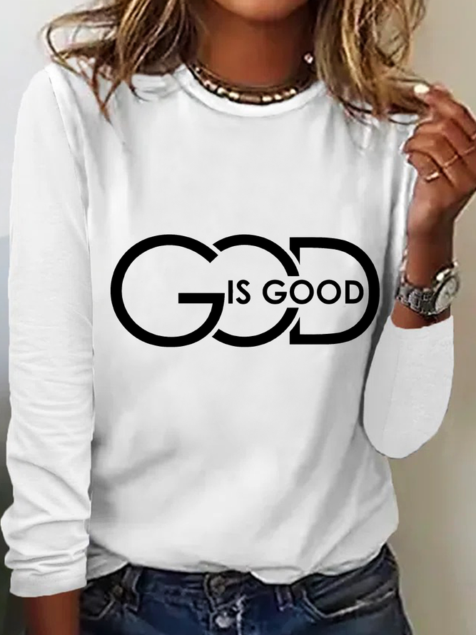 God Is Good Casual Long Sleeve Shirt