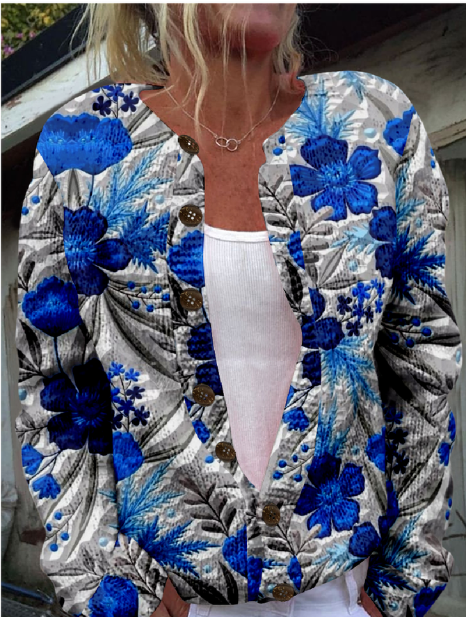 3D Printing Knitted Casual Loose Cardigan