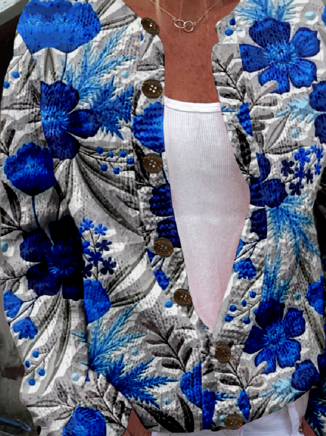 3D Printing Knitted Casual Loose Cardigan