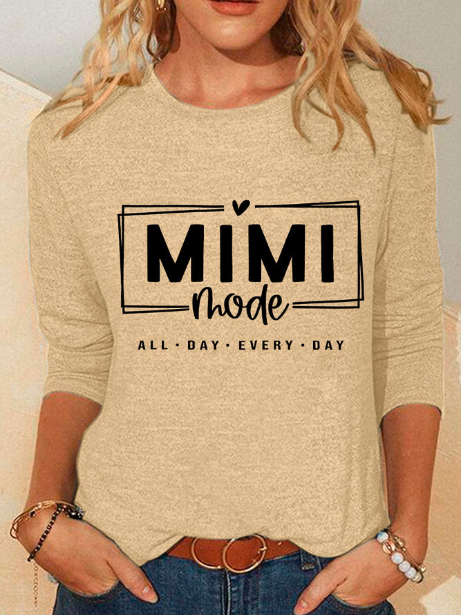 Mimi Mode All Day Every Day Casual Long Sleeve Shirt