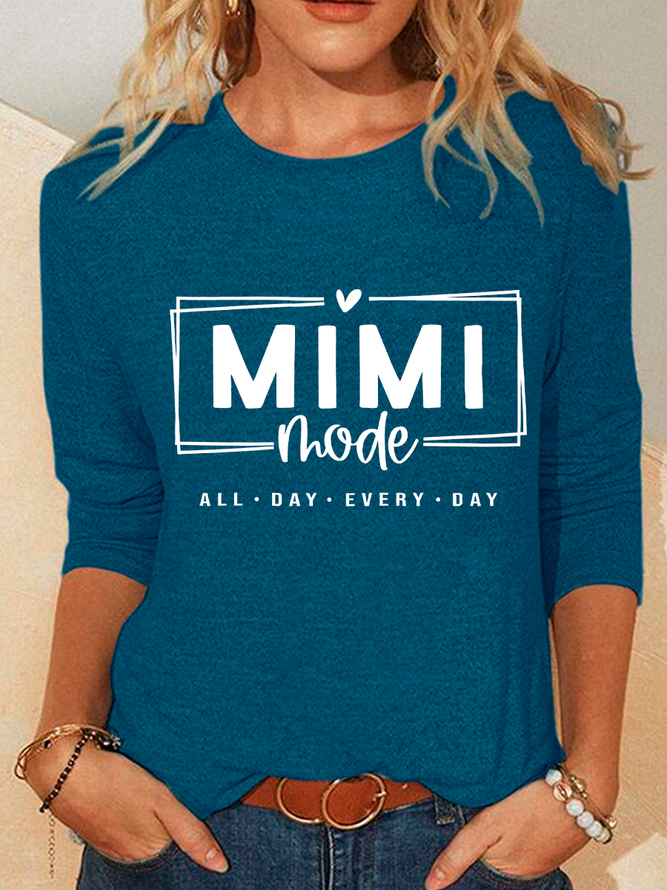 Mimi Mode All Day Every Day Casual Long Sleeve Shirt