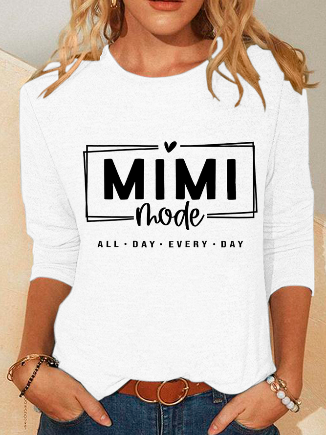 Mimi Mode All Day Every Day Casual Long Sleeve Shirt