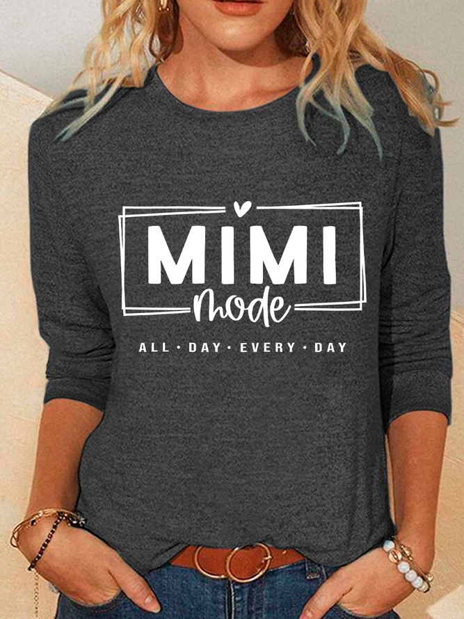 Mimi Mode All Day Every Day Casual Long Sleeve Shirt