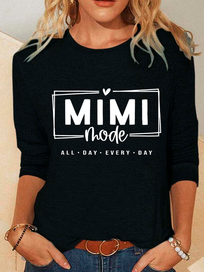 Mimi Mode All Day Every Day Casual Long Sleeve Shirt