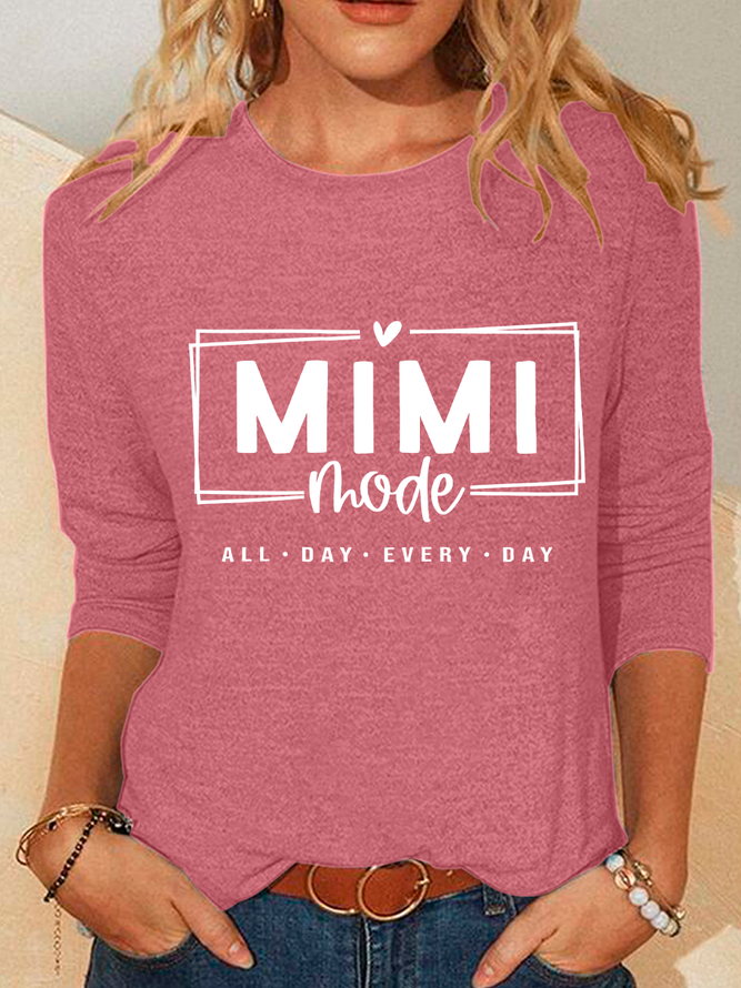 Mimi Mode All Day Every Day Casual Long Sleeve Shirt