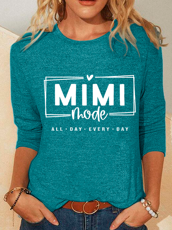 Mimi Mode All Day Every Day Casual Long Sleeve Shirt