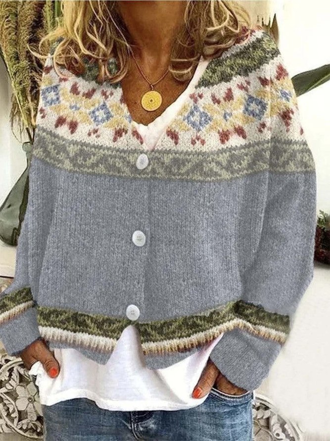 Regular Fit Others Casual Cardigan