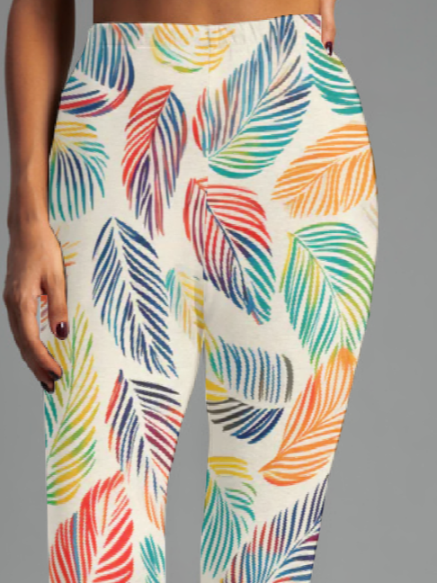 Leaf Print Leggings