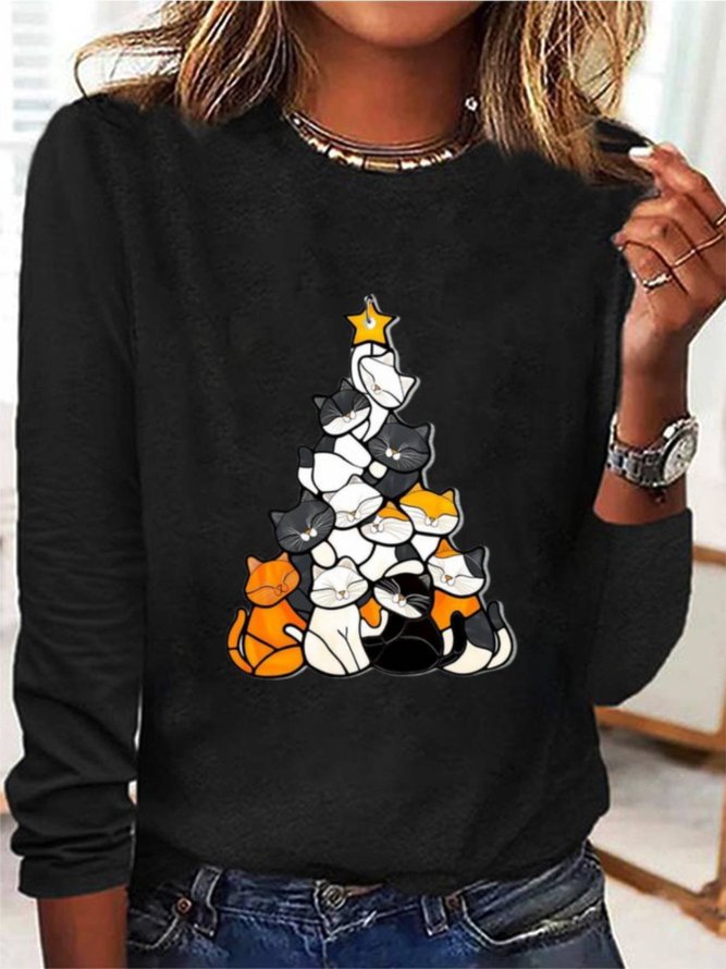 Dog Print Casual T-Shirt