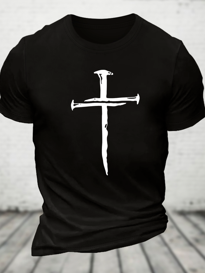 Faith Cross Cotton T-Shirt