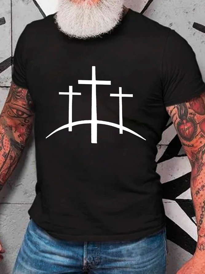Jesus Faith Cross Cotton T-Shirt