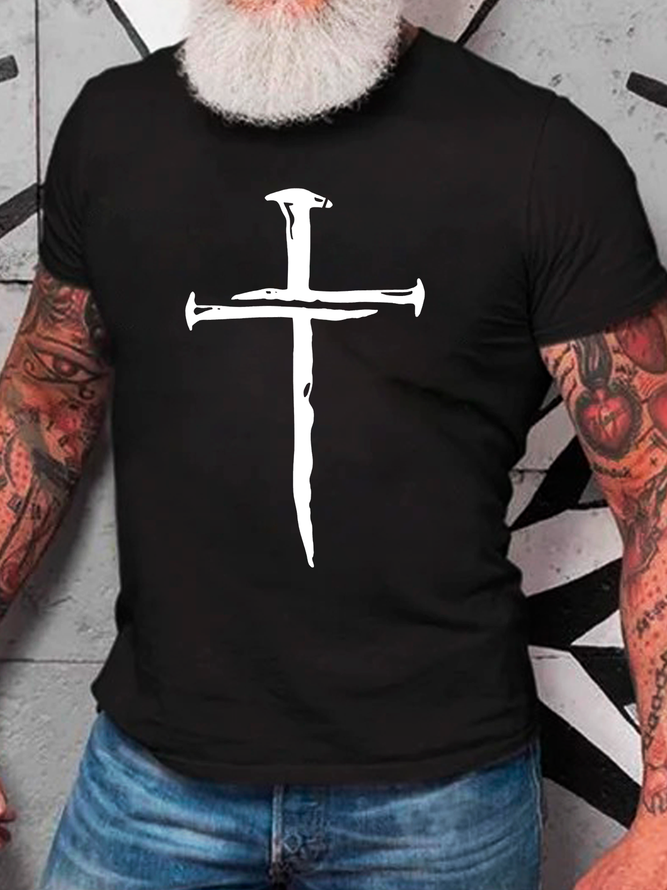 Faith Cross Cotton T-Shirt