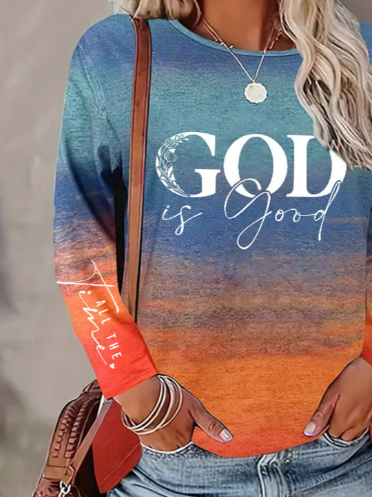 Women's “God Is Good”Faith Casual T-Shirt