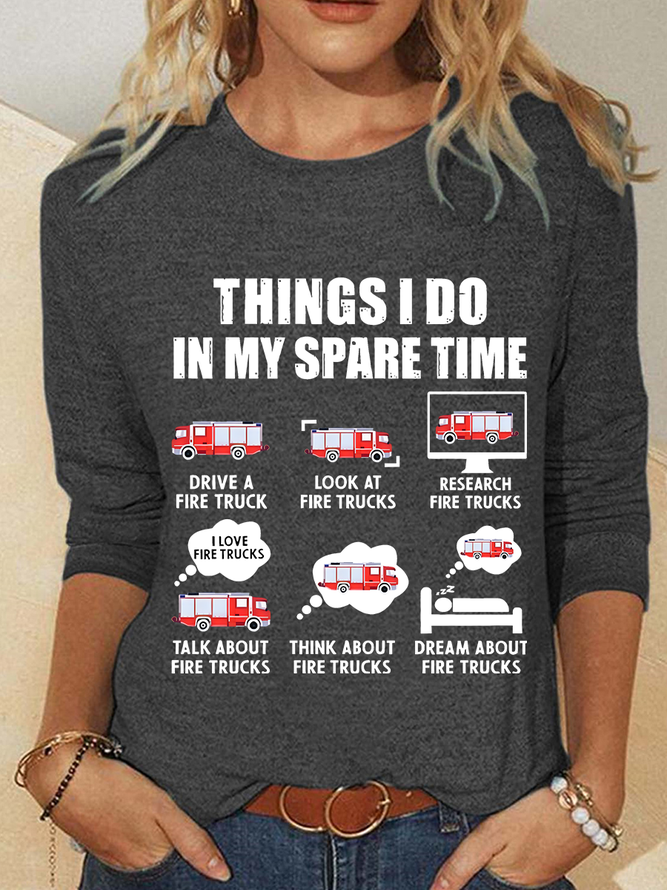 Fire Department Casual Long Sleeve Shirt