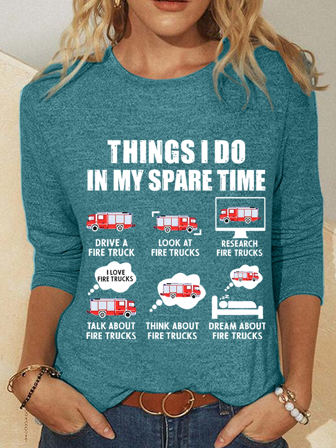 Fire Department Casual Long Sleeve Shirt