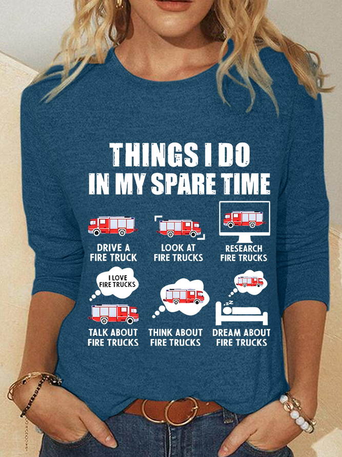 Fire Department Casual Long Sleeve Shirt
