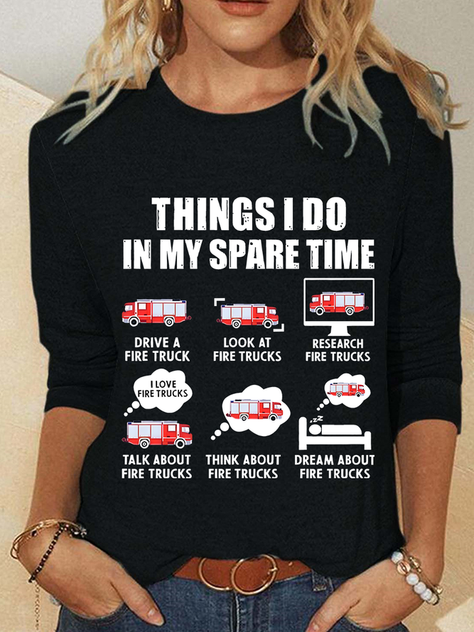 Fire Department Casual Long Sleeve Shirt