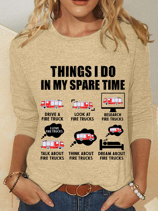 Fire Department Casual Long Sleeve Shirt