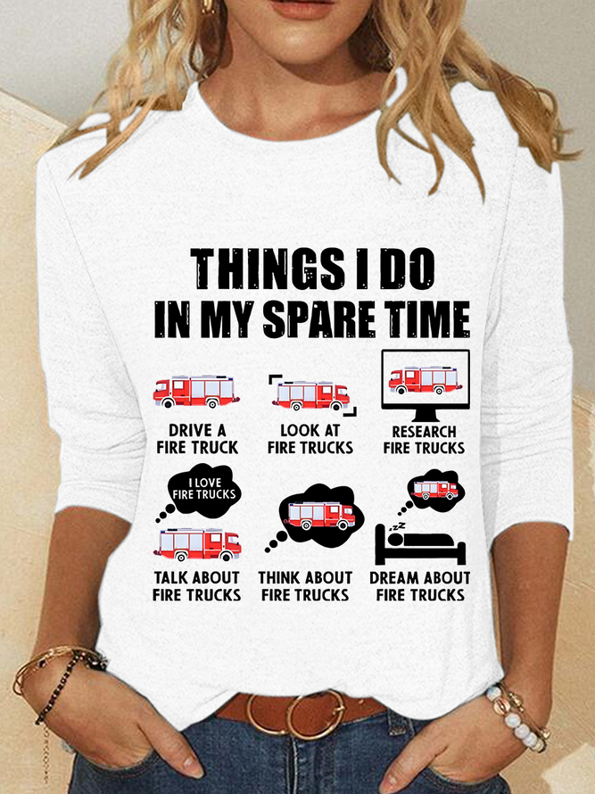 Fire Department Casual Long Sleeve Shirt