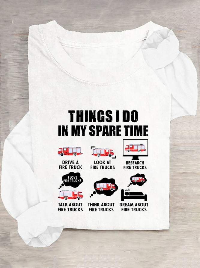Fire Department Casual Long Sleeve Shirt