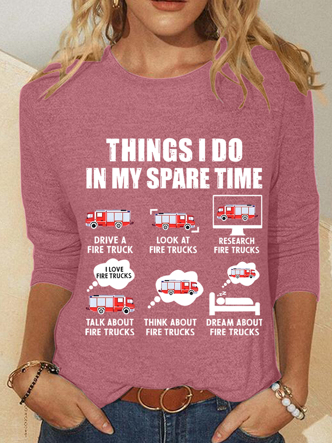 Fire Department Casual Long Sleeve Shirt