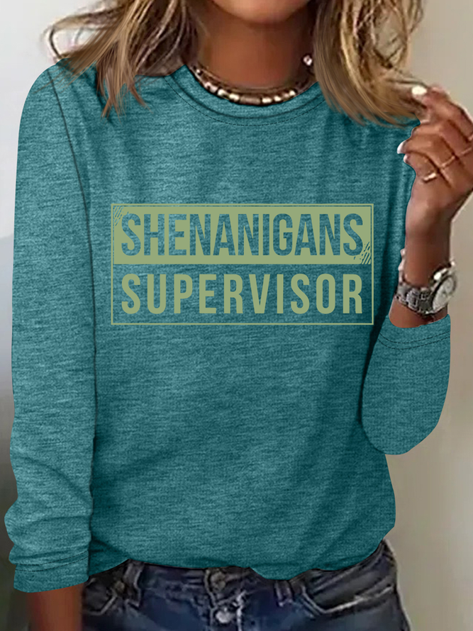 Shenanigans Supervisor Casual Long Sleeve Shirt