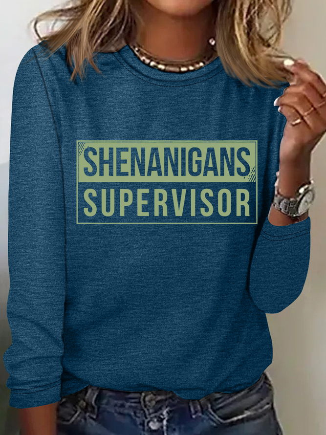 Shenanigans Supervisor Casual Long Sleeve Shirt