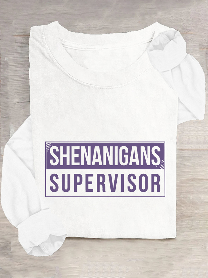 Shenanigans Supervisor Casual Long Sleeve Shirt