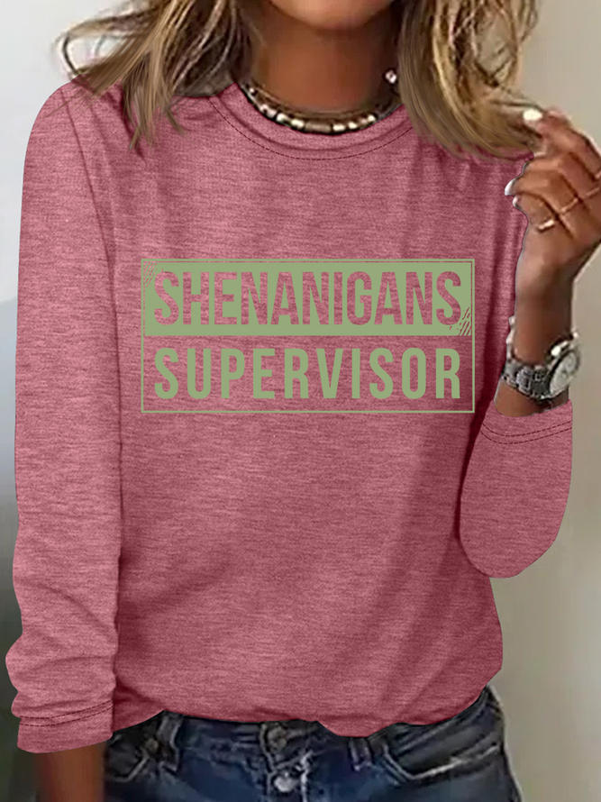 Shenanigans Supervisor Casual Long Sleeve Shirt