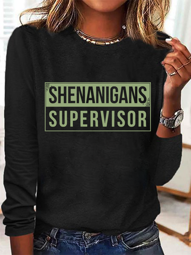 Shenanigans Supervisor Casual Long Sleeve Shirt