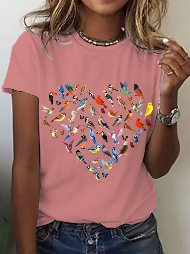 Bird Lover Cotton T-Shirt